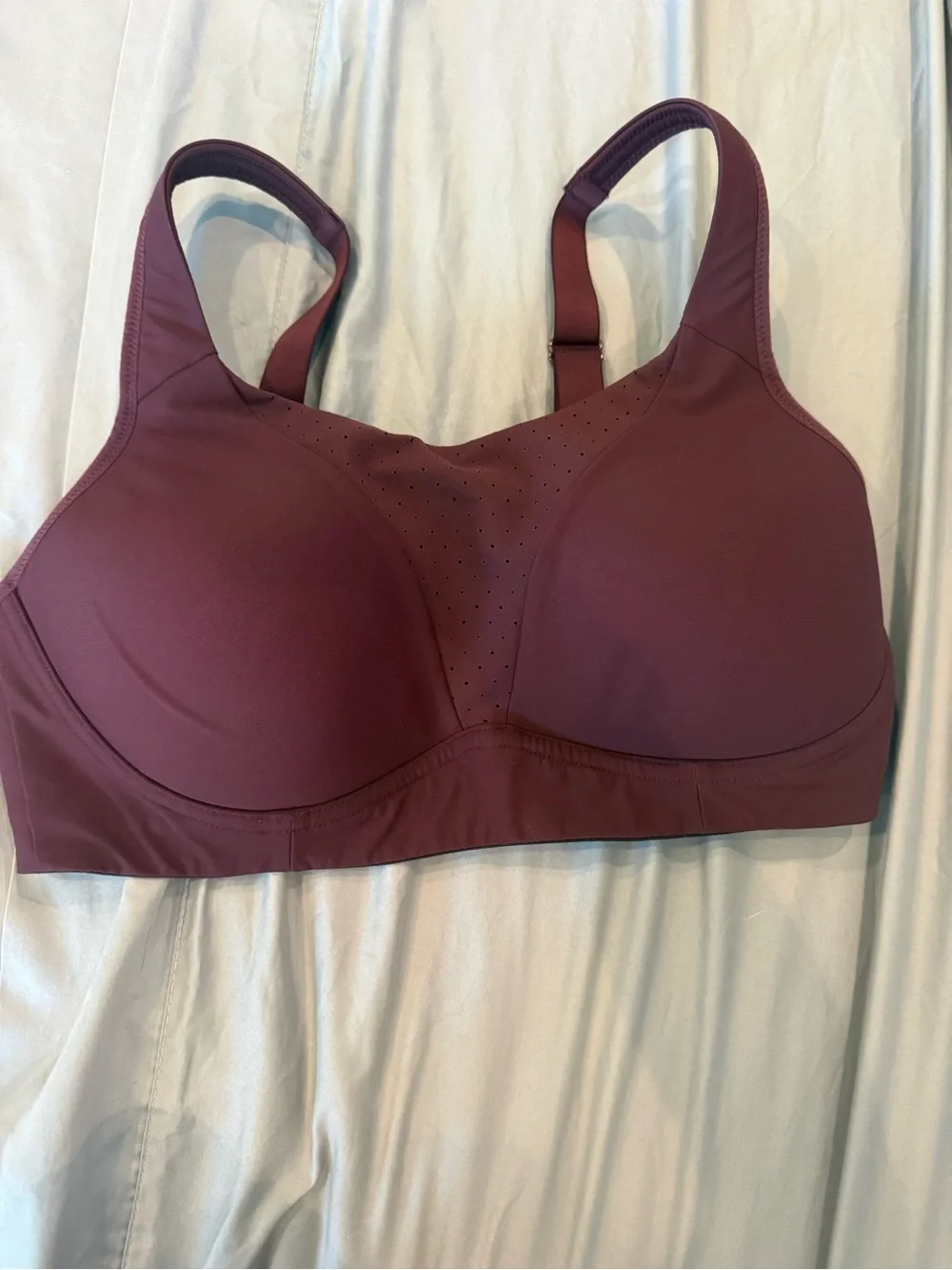 lululemon athletica Perforated Molded Sports Bra in Burgundy